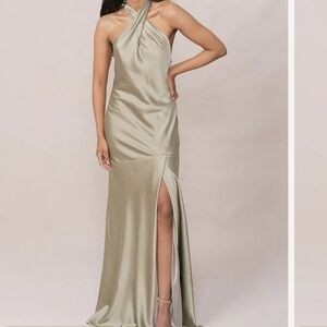Revelry Athena Satin Dress